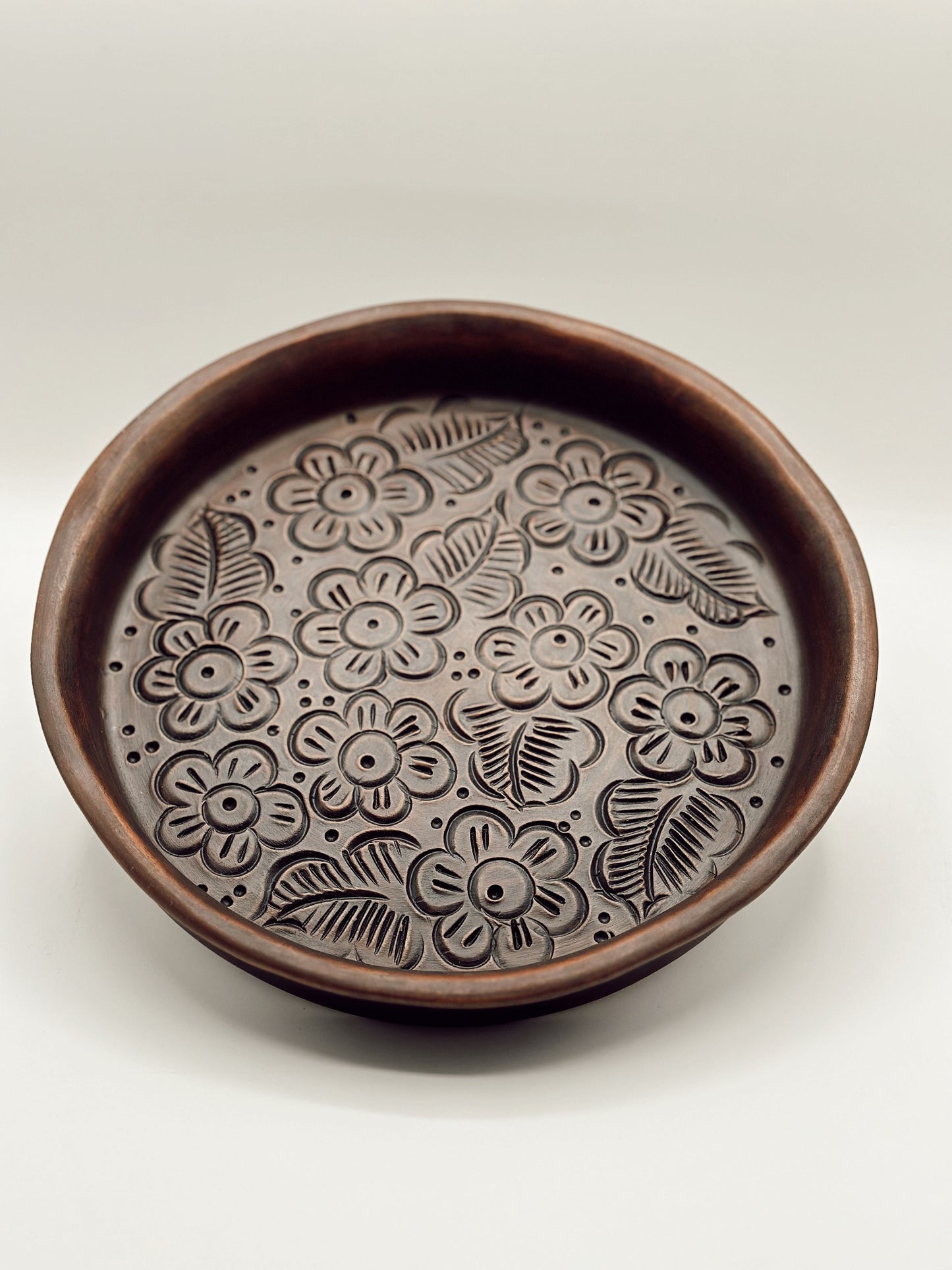 Dinner tray/charola con diseño (Barro café/brown clay)