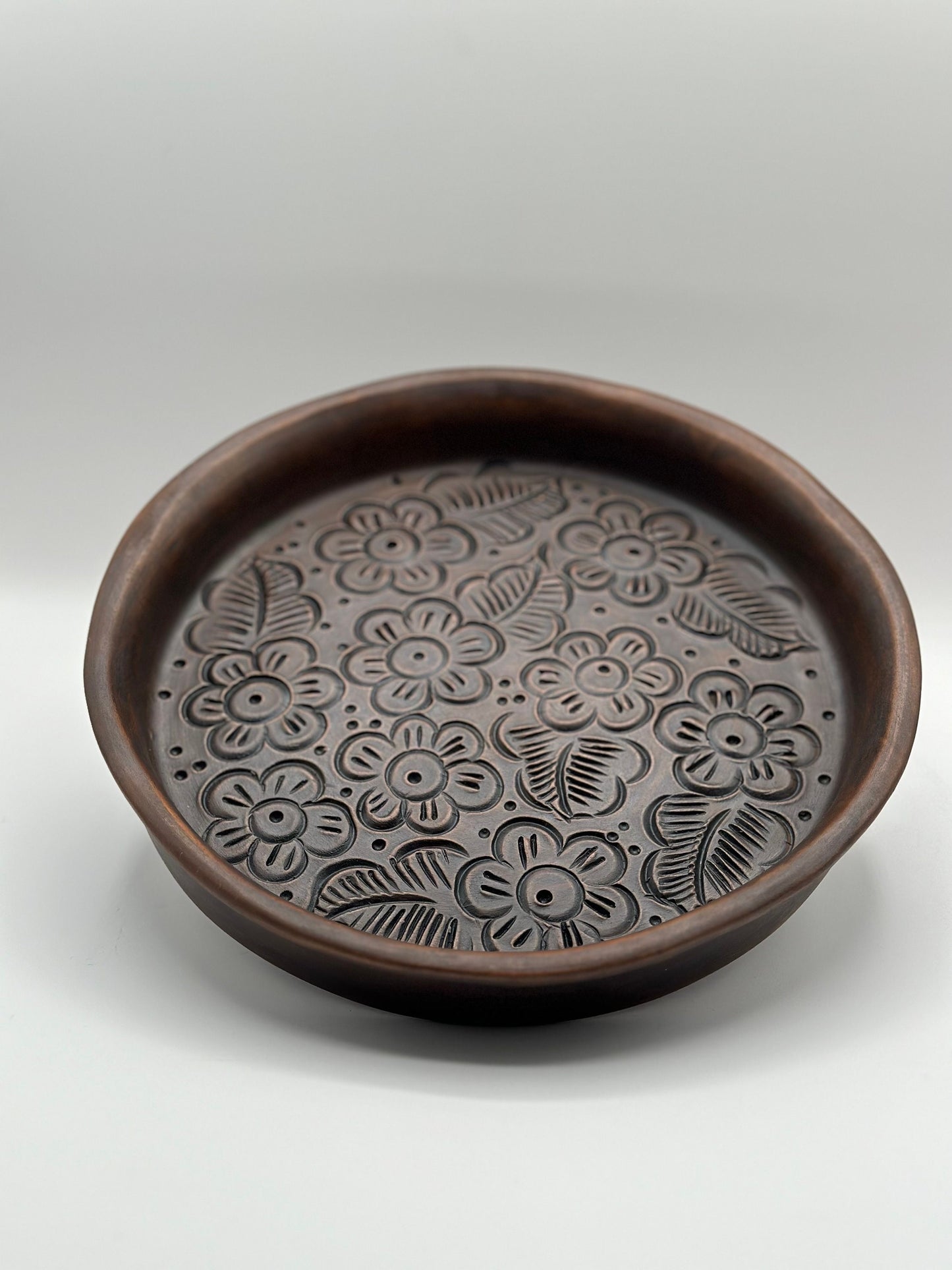 Dinner tray/charola con diseño (Barro café/brown clay)