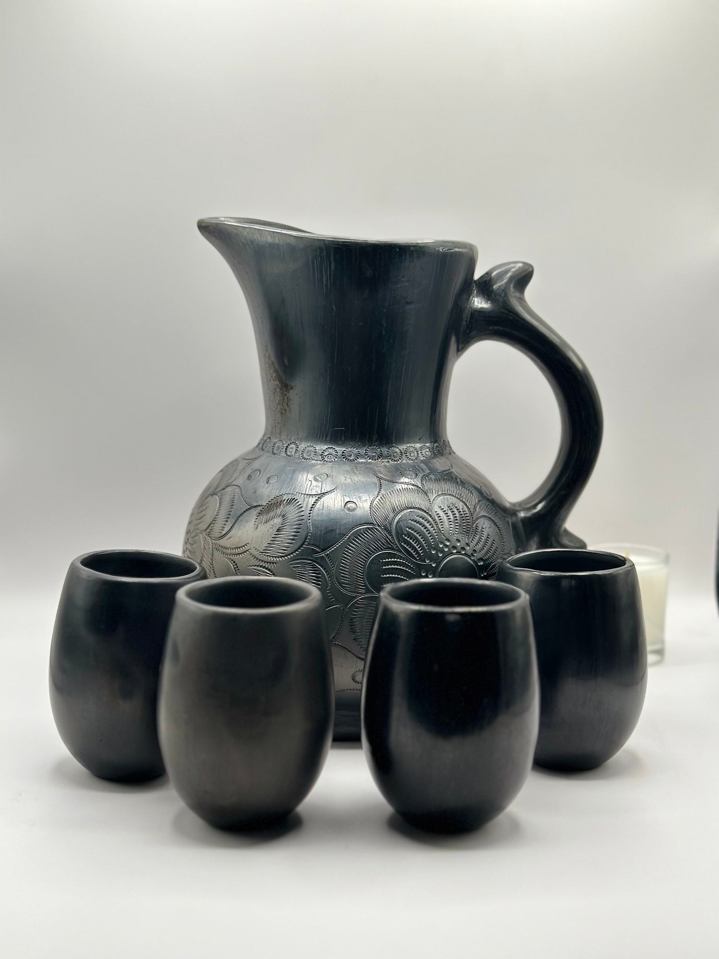 Pitcher set/ Juego de jarra(Barro negro/black clay)