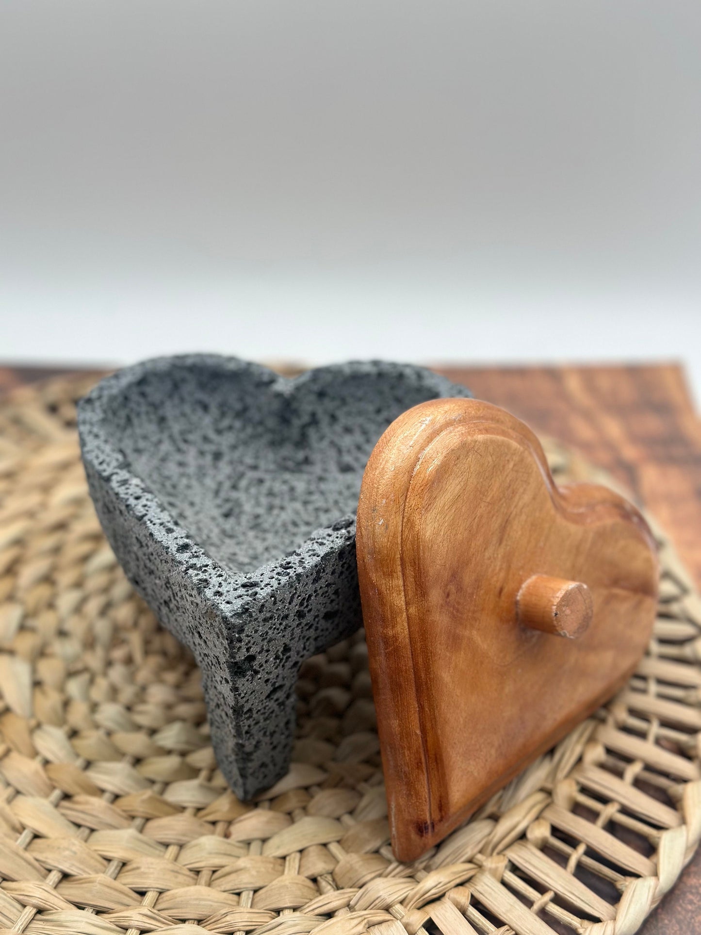 Molcajetes and comal corazón (handmade)